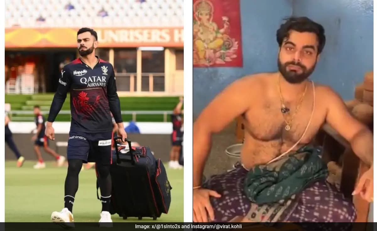 Thumbnail for Virat Kohli Doppelganger Serves Prasad, Stuns 1 Million Temple Visitors