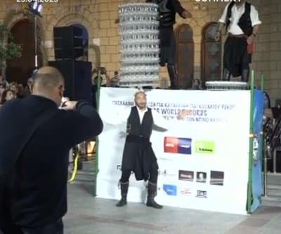 Thumbnail for Cypriot Dancer Balances 468 Wine Glasses on Head While Busting a Move