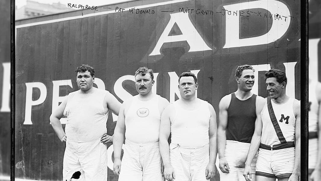 Thumbnail for Patrick McDonald's 42nd Birthday: Olympic Gold in 56-Pound Weight Throw